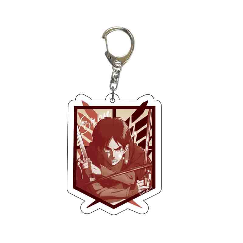 Móc khóa Anime/Manga Attack on Titan Shingeki no Kyojin 55mm chibi Đại Chiến Titan acrylic