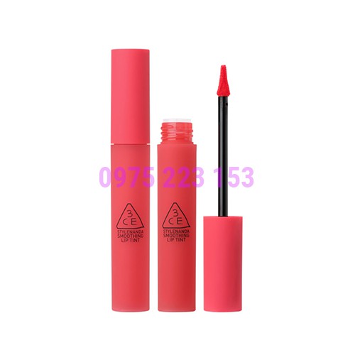 Son 3CE Smoothing Lip Tint Dollyfied – Hồng neon