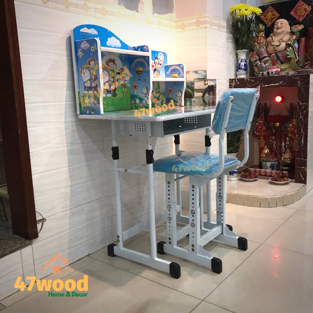 Bộ bàn và ghế trẻ em tăng chỉnh độ cao 47wood, phù hợp 4-12 tuổi - Bộ bàn ghế học sinh hàng việt nam chất lượng cao | BigBuy360 - bigbuy360.vn