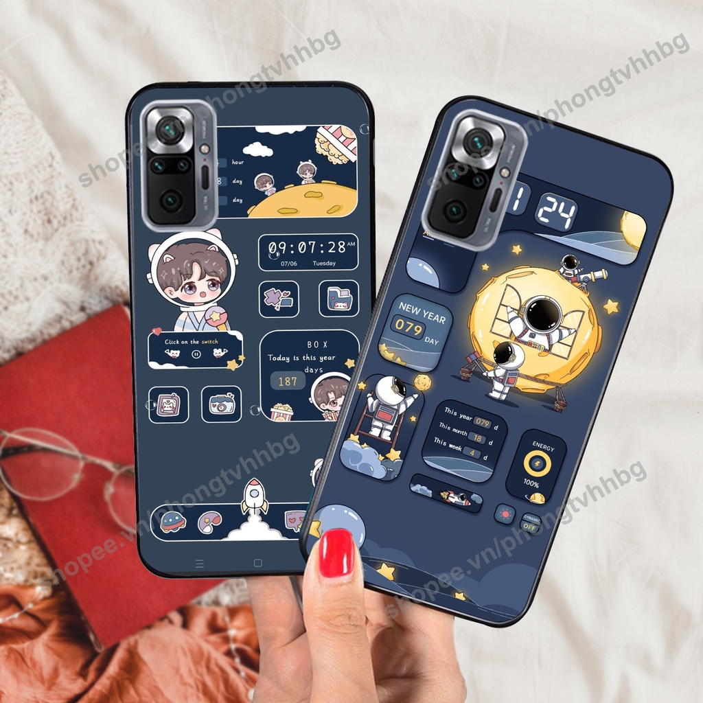 Ốp lưng Xiaomi Redmi 10 / Redmi note 10 4g 5g / Redmi note 10 Pro phi hành gia hoạt hình 3D cute giá rẻ