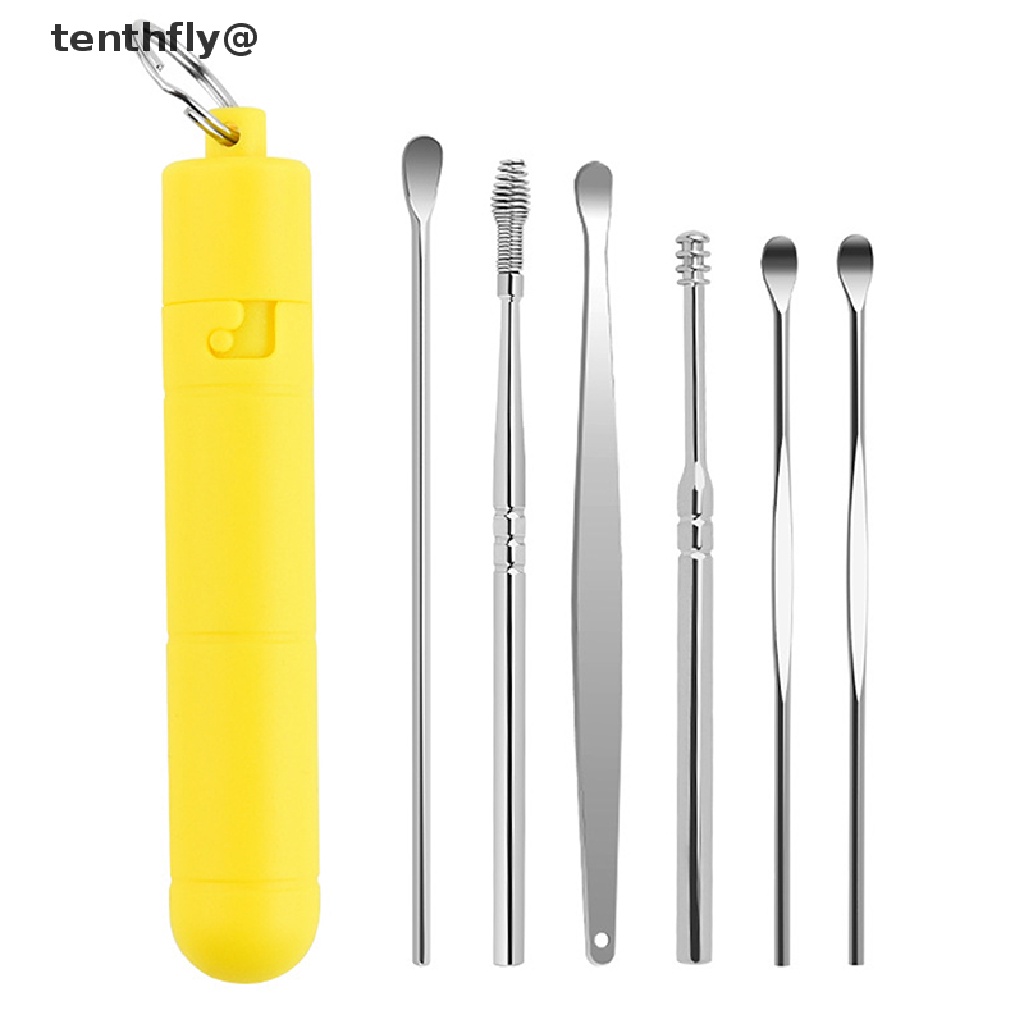 Set 1 / 6 Dụng Cụ Lấy Ráy Tai Bằng Thép Không Gỉ