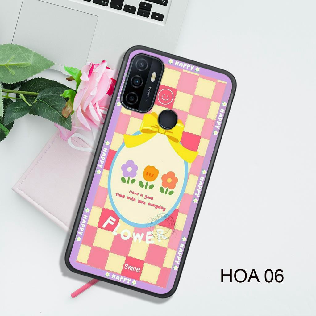 Ốp Lưng  OPPO A15 - A52 - A53 - A92 - A94 - A95 4G - A95 5G , In Hình HOA, Màu Sắc Bắt Mắt.