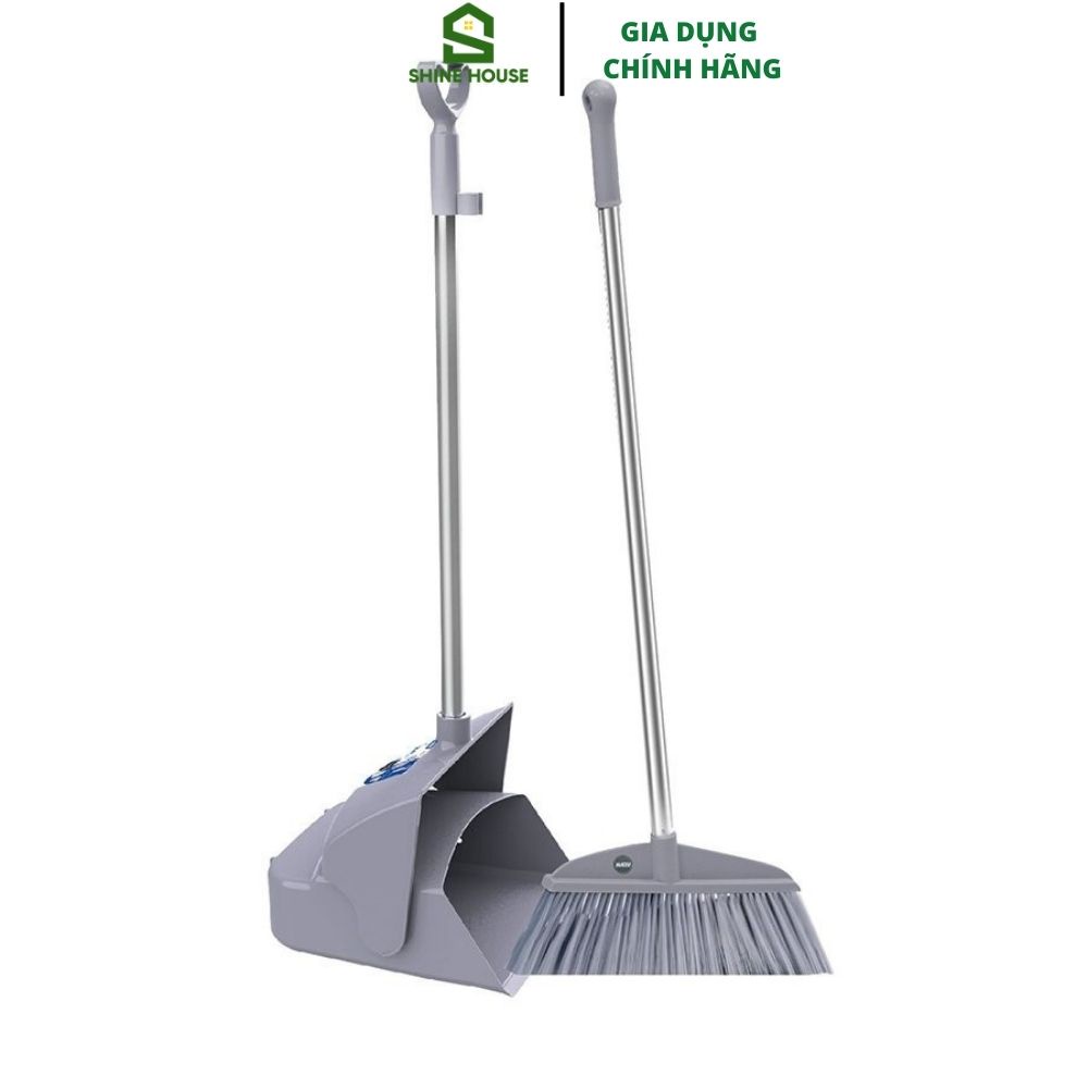 Bộ Ky Hốt Rác Xếp Gấp Gọn Tiện Lợi Kèm Chổi Nhựa Duy Tân