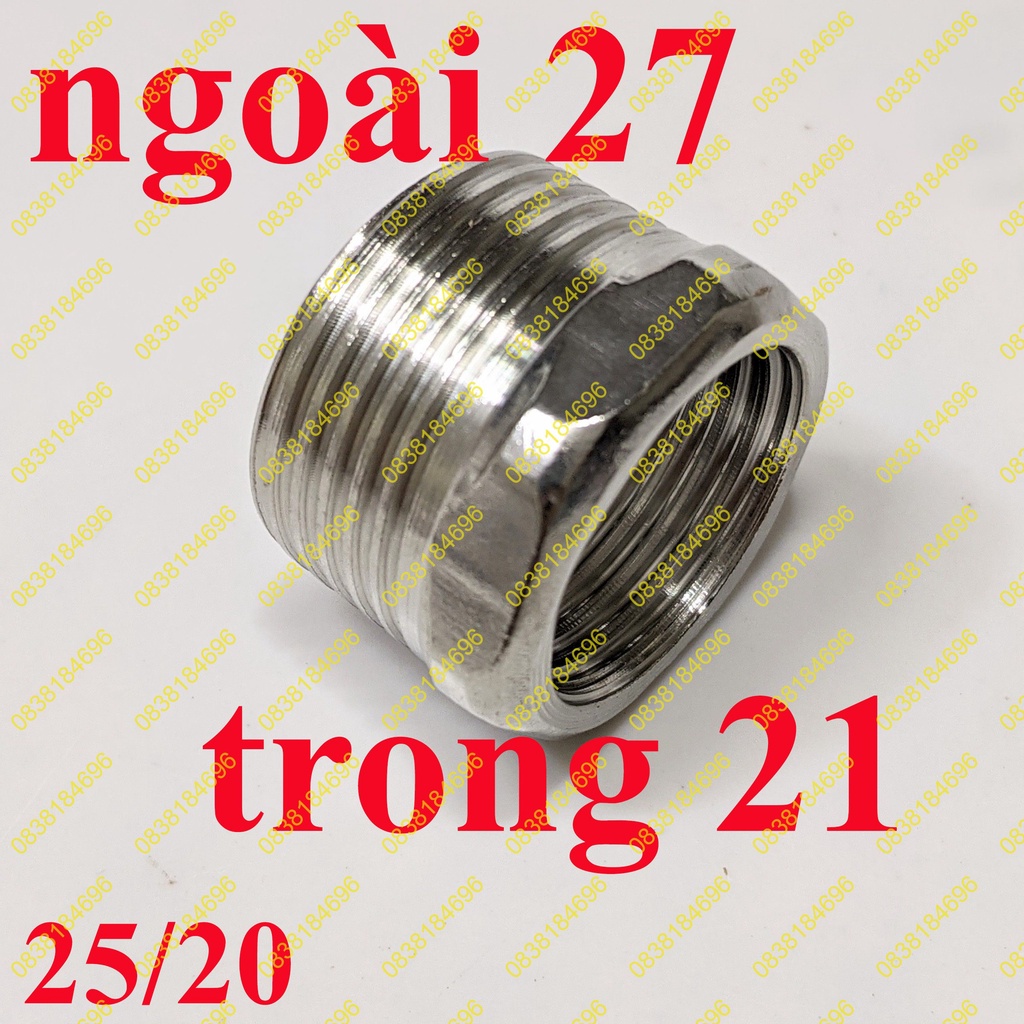 NỐI HAI ĐẦU RĂNG NGOÀI PHI 21 INOX