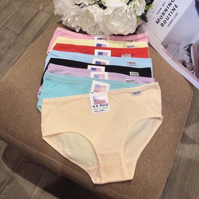 Quần lót Nữ cotton 100% thấm hút _ Quần lót Thái Trơn mịn Mát