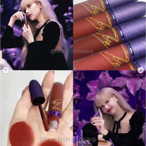 Son Kem MAC x Lisa Powder Kiss Liquid Lip Colour Màu Rhythm 'N' Roses