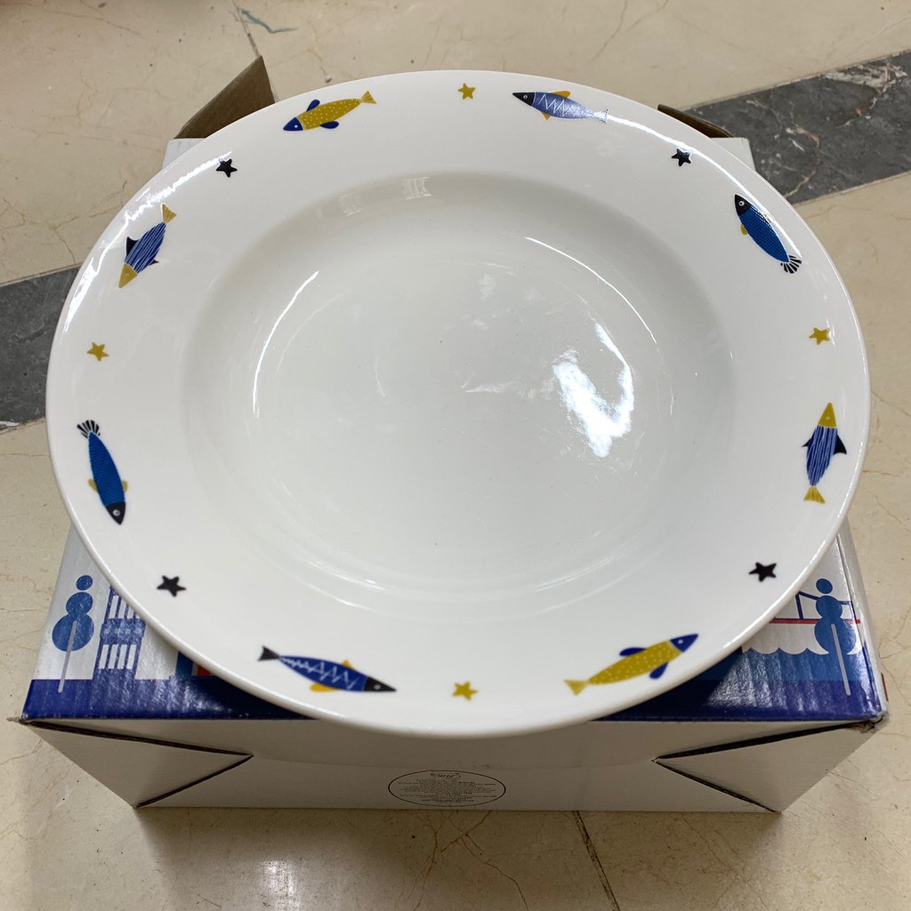 Đĩa sứ sâu lòng 20cm Chim én