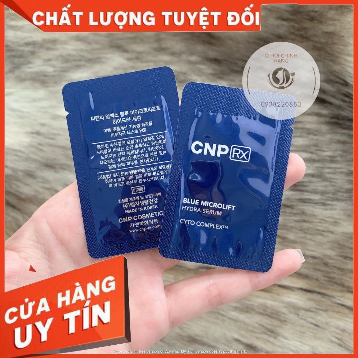 1 gói tinh chất cấp nước CNP Blue Microlift Hydra Serum CYTO COMPLEX