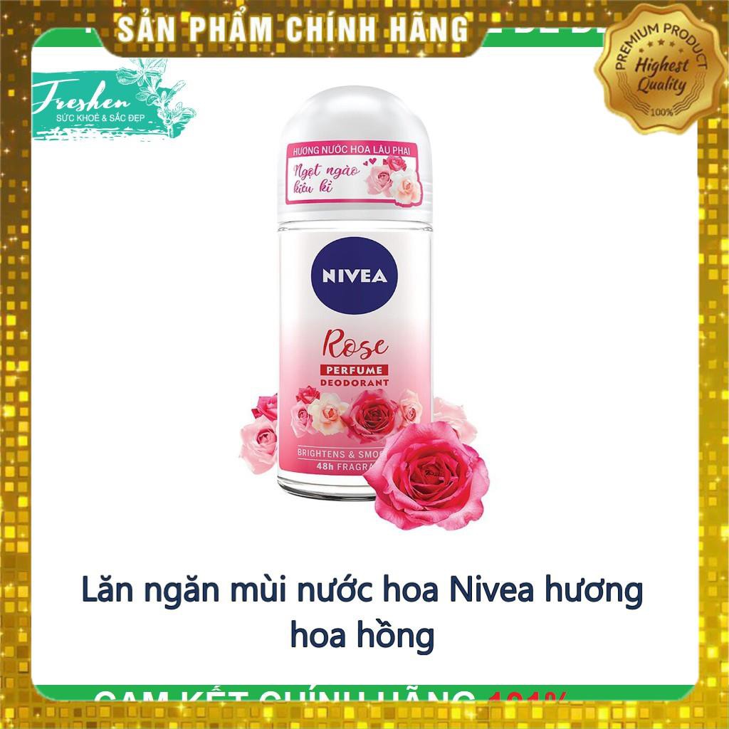 [Xịn Xò] ✅ (CHÍNH HÃNG) Lăn ngăn mùi hương nước hoa Nivea hương hoa hồng kiêu kì[sale99]
