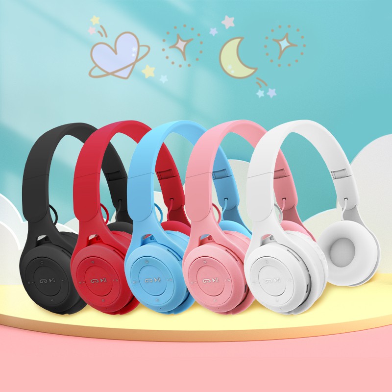 Tai nghe chụp tai bluetooth không dây headphone hỗ trợ gắn thẻ nhớ và jack 3.5mm