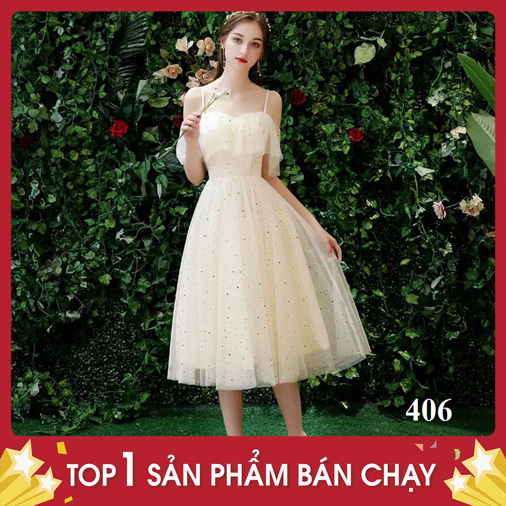 [SIÊU PHẨM MỚI VỀ] ĐẦM LƯỚI XÒE CÔNG CHÚA 2 DÂY CỰC XINH CÁO CẤP ĐỦ SIE M L XL XXL - 406