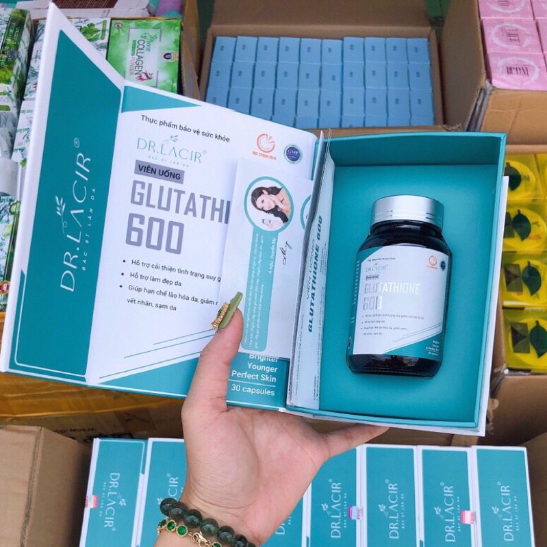 VIÊN UỐNG TRẮNG DA GLUTATHIONE 600 DR LACIR [ chính hãng]