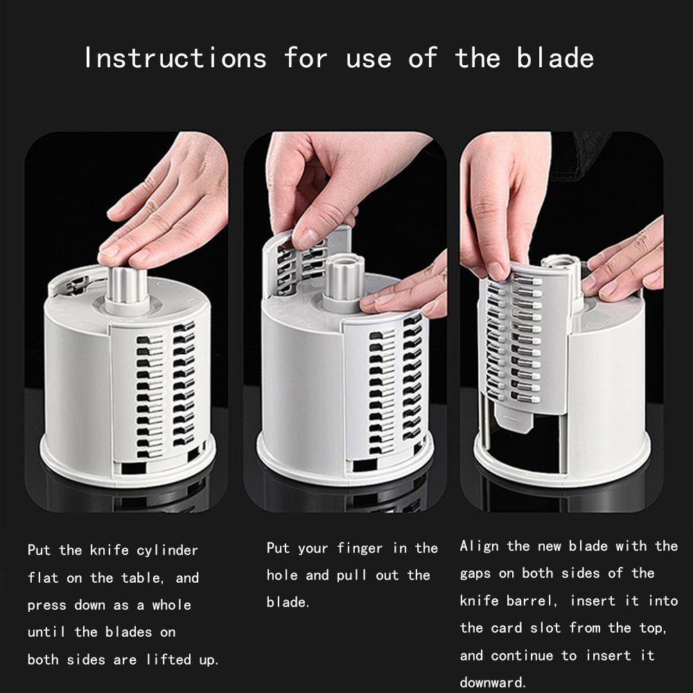 AUGUSTINA Veggie Dụng Cụ Cắt Lát Rau Củ Cầm Tay Đa Năng Tiện Lợi
