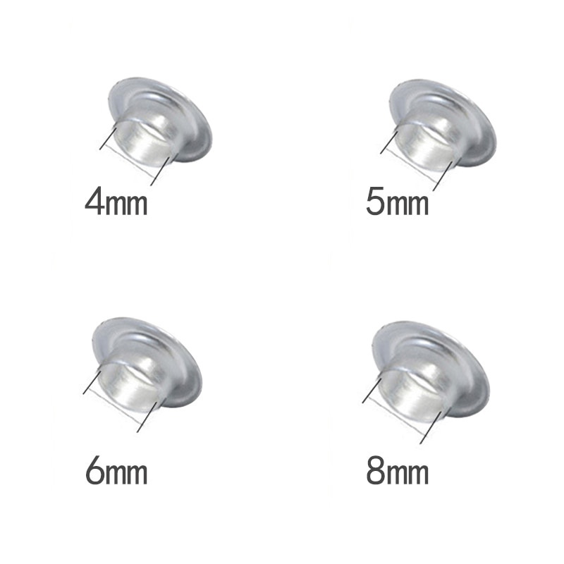 Set 50 Nút Áo Kim Loại Nhiều Màu Sắc Kích Thước 4/5/6/8mm Làm Đồ Thủ Công