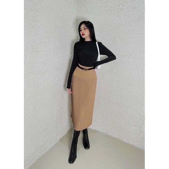 Chân váy midi nữ thời trang sang chảnh