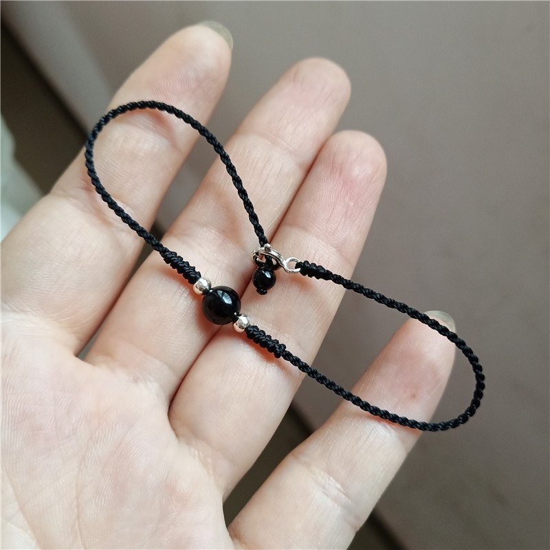 Vòng Tay Mix Đa Tu Nhien + Bi Bạc ( Đan theo size )