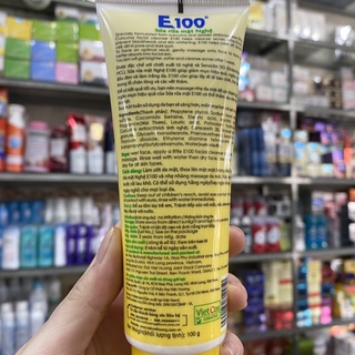 Sữa rửa mặt E100 Nghệ Có hạt massage 100g
