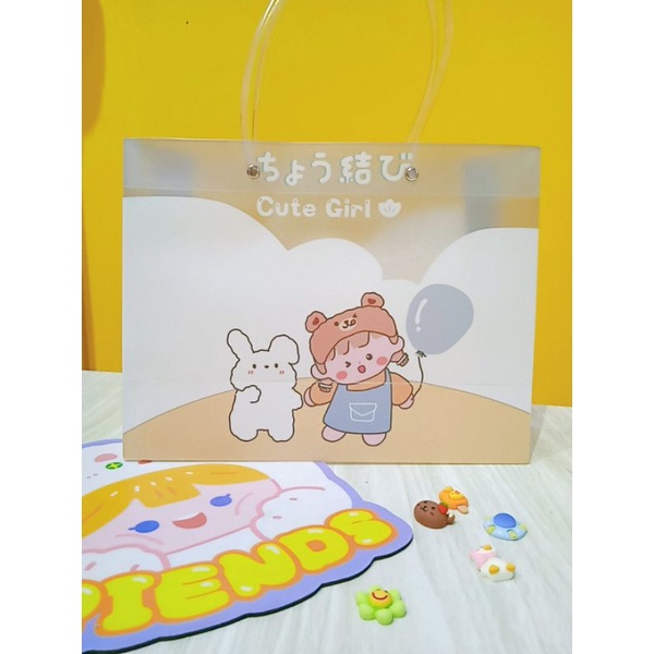 TÚI NHỰA DẺO HOẠT HÌNH CUTE 18x25