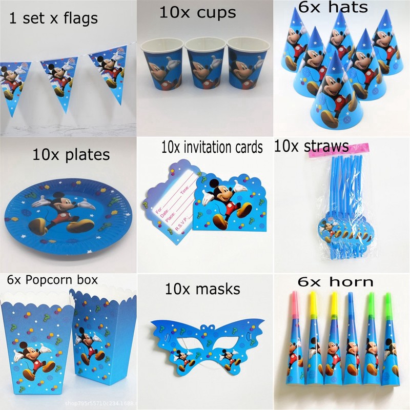 Bộ dụng cụ ăn uống hình chuột Mickey đáng yêu