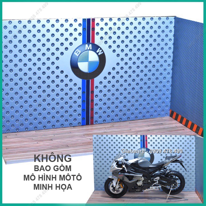 Mô Hình Garage Xe Motor Handmade Tỉ Lệ 1:12 - Không Bao Gồm Moto - 7045.9