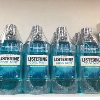 Nước Súc Miệng Diệt Khuẩn Listerine Hơi Thở Thơm Mát 750ml