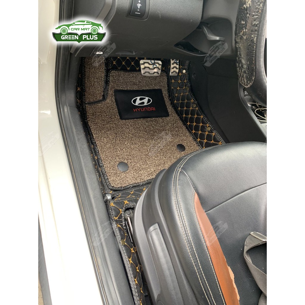 Thảm lót sàn ô tô 6D Hyundai i20 2011-2019 chống nước, không mùi, phủ kín 90% sàn xe