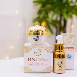 Combo Serum collagen và kem face BN White