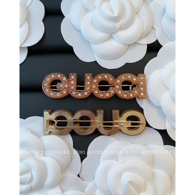 Kẹp tóc gucci đính đá