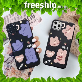 Ốp iphone - Ốp lưng Gấu Tình Yêu trơn 5/5s/6/6s/6plus/6s plus/7/8/7plus/8plus/x/xs/xs max/11/11pro max - a286
