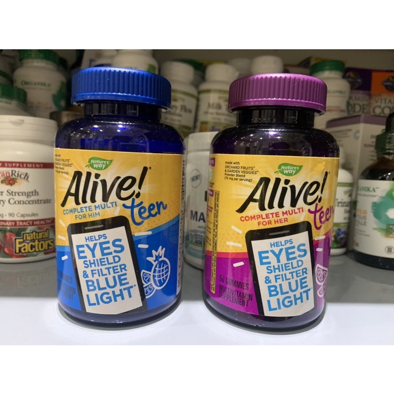BỔ MẮT ALIVE, LỌC ÁNH SÁNG XANH VÀ BẢO VỆ MẮT, DÀNH CHO TEEN - NATURE’S WAY