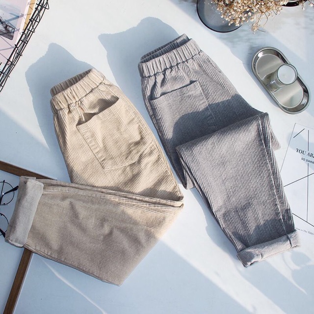 Quần Nhung gân- kèm ảnh thật Mã 356