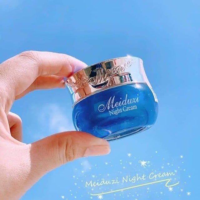 Kem Meiduzi đêm loại 1 chính hãng kem Nhât dưỡng trắng xóa nám tàn nhang đồi mồi màu xanh 20g