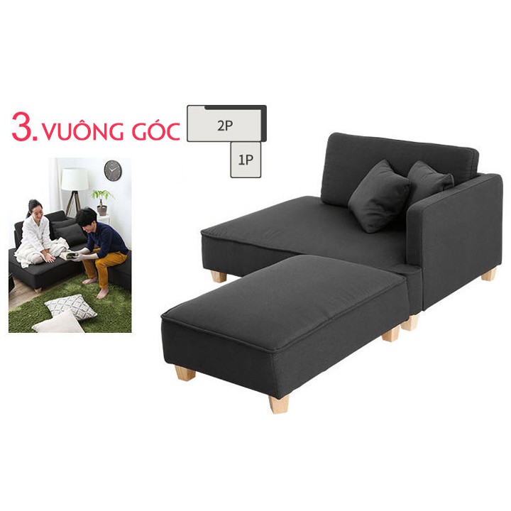 Ghế sofa góc chữ L phòng khách