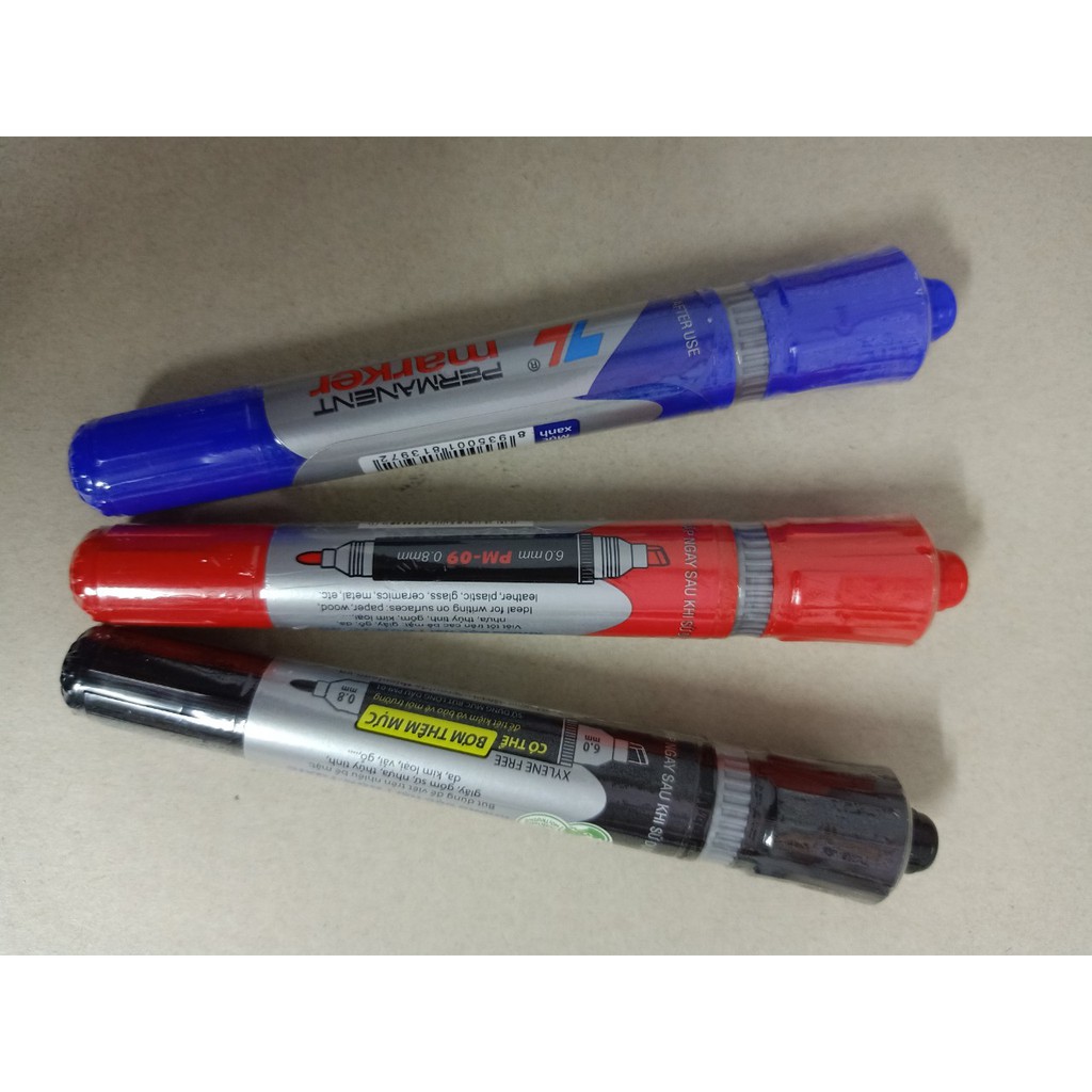 Bút lông dầu PM-09 ( xanh, đỏ , đen) chính hãng