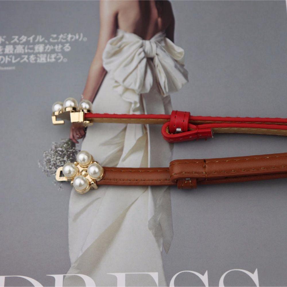 Thắt Lưng Da PU Khóa Kim Loại Hình Hoa Phong Cách Vintage