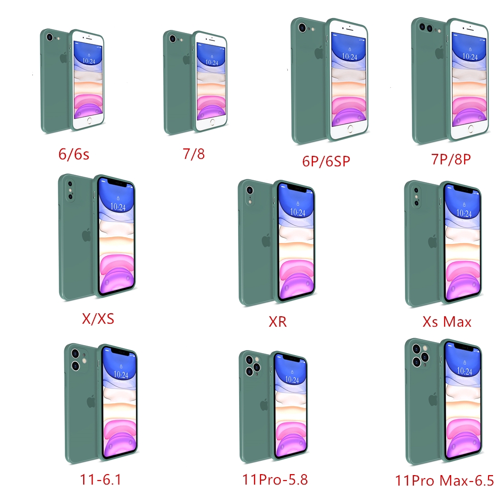 Ốp lưng silicone bảo vệ toàn diện cho iPhone 11 / Pro / Max X XR Xs Max | BigBuy360 - bigbuy360.vn