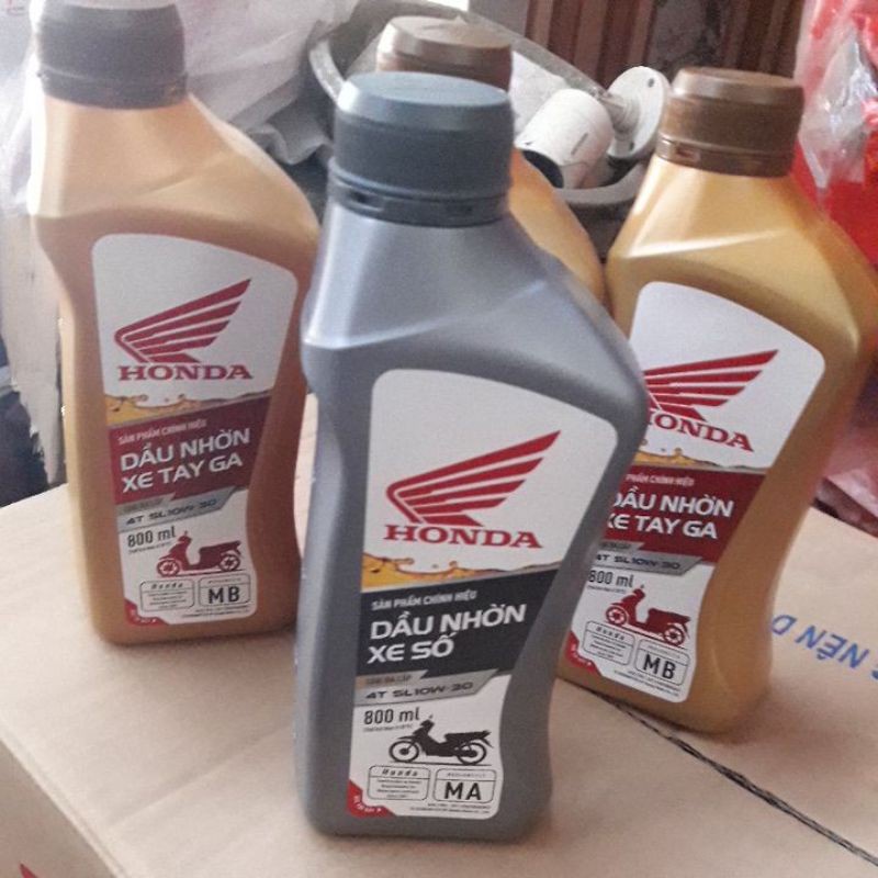 Dầu Nhớt Honda chính hãng dành cho xe số 0,8l 10W_30 và xe ga 10w_30 0,8l