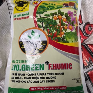 Phân hữu cơ sinh học Bio.Green, F.HUMIC 2kg
