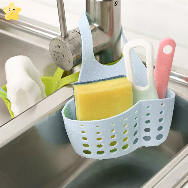 Giỏ nhựa đựng dụng cụ rửa chén gắn vòi nước tiện dụng
