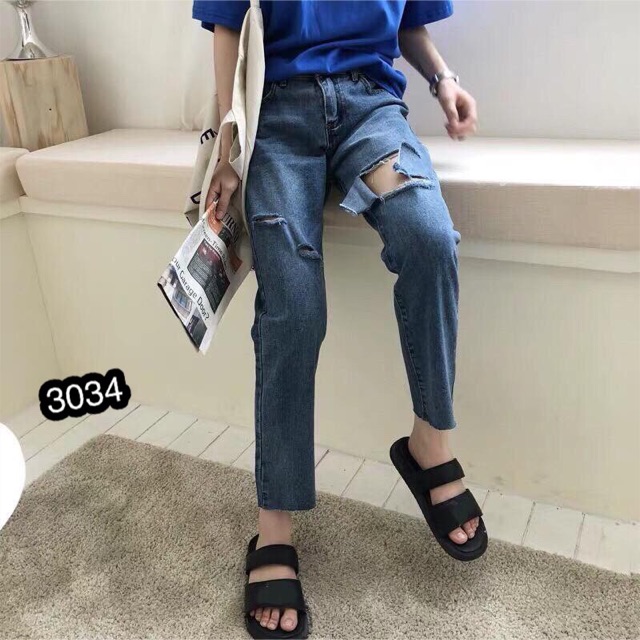 Quần Baggy Jeans Nữ Form Đẹp - 3034