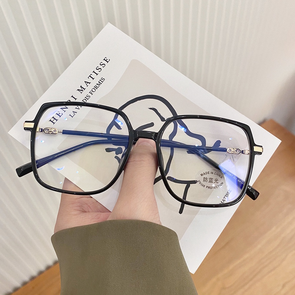 Kính Mát Gọng Kim Loại Chống Ánh Sáng Xanh Phong Cách Hàn Quốc