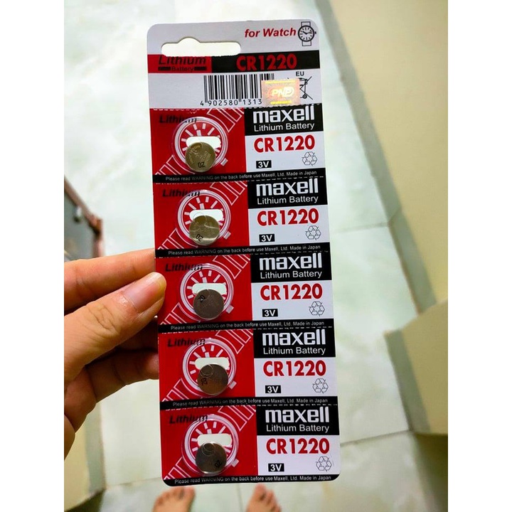Pin CR2032 / CR2025 / CR2016  Maxell lithium 3V vỉ 5 viên - Hàng Chính Hãng