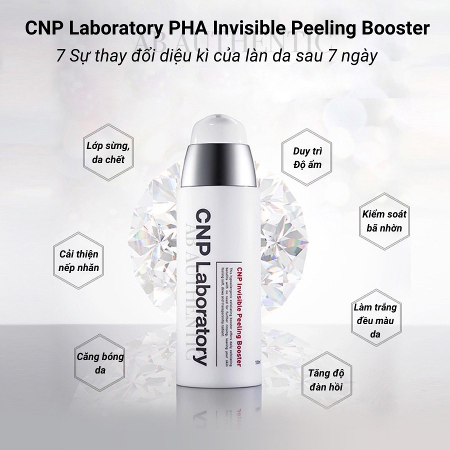 Gói sample tẩy tế bào chết hóa học làm trắng căng bóng da CNP Laboratory Invisible Peeling Booster 1ml