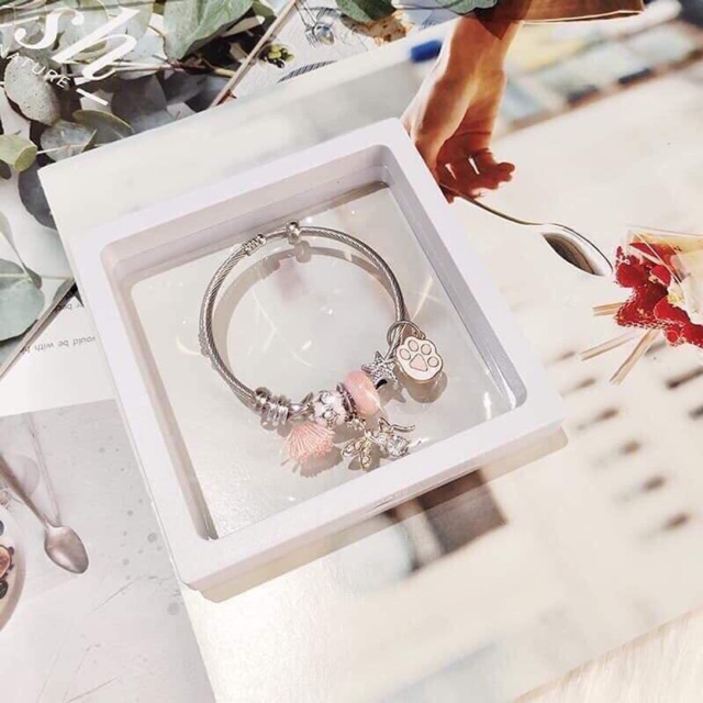Lắc tay bạc (kèm Charm) Pandora Ping Ping