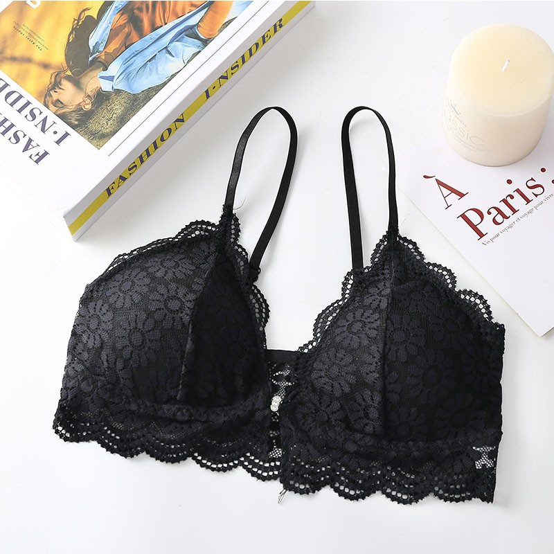 Áo Ngực Hình Tam Giác Không Gọng Cài Trước Quyến Rũ