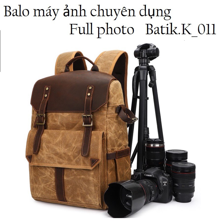 Balo máy ảnh chuyên dụng Full photo Batik.K_011