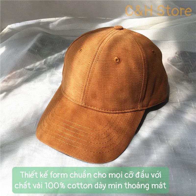 Mũ lưỡi trai trơn, nón kết nam nữ form unisex phong cách ulzzzang Hàn Quốc cá tính năng động vải cotton NT75