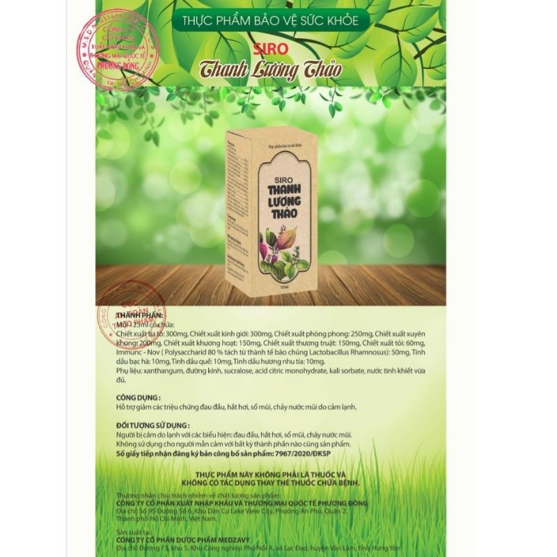 Thanh lương thảo sirô | BigBuy360 - bigbuy360.vn