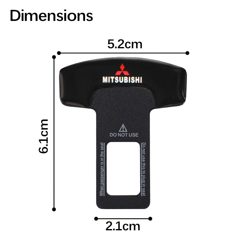 Set 1/2 chốt khóa dây an toàn cho xe hơi Mitsubishi mirage g4 adventure xpander