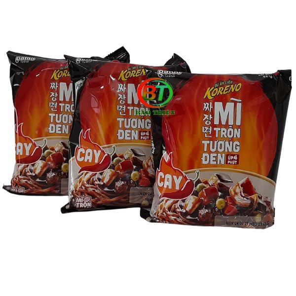 [Mã GROXUAN1 giảm 8% đơn 150K] (Thùng 20 gói) Mì trộn tương đen (2 vị) Koreno 78g | BigBuy360 - bigbuy360.vn